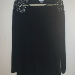 NWOT Lace Detailed Tunic Shirt